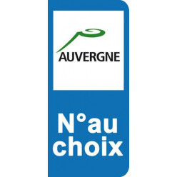 Stickers Plaque Auvergne