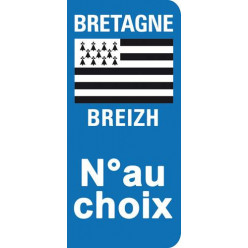 Stickers Plaque Bretagne