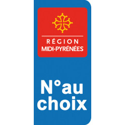 Stickers Plaque Midi Pyrénées