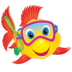 Stickers Poisson Masque