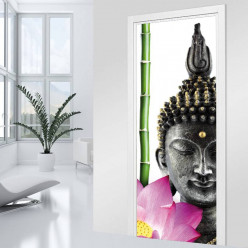 Stickers Porte - Bouddha Zen