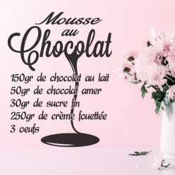 Stickers Recette Mousse au Chocolat 2 