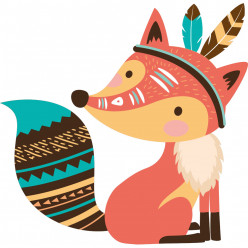 Stickers renard indien