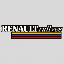Stickers renault rallyes