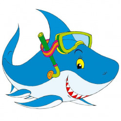 Stickers Requin Masque