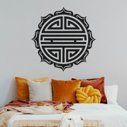 Stickers symbole rond asiatique