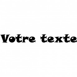 Stickers texte personnalisé