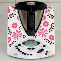 Stickers Thermomix TM 31 Flowers Pink