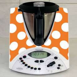 Stickers Thermomix TM 31 Orange à pois 