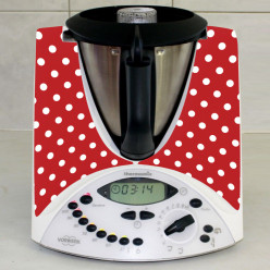 Stickers Thermomix TM 31 Rouge à pois 