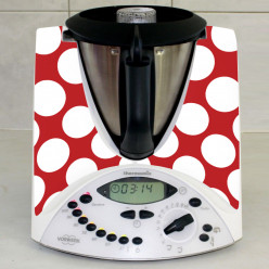 Stickers Thermomix TM 31 Rouge à pois 3 