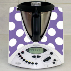 Stickers Thermomix TM 31 Violet à pois 