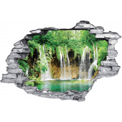 Stickers Trompe l'oeil 3D Lac 3