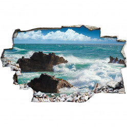 Stickers Trompe l'oeil 3D - Mer 3