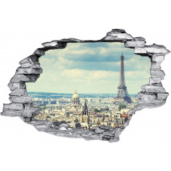 Stickers Trompe l'oeil 3D Paris 2