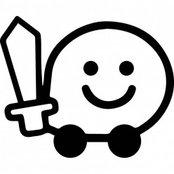 Stickers waze chevalier