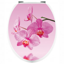 Stickers WC Orchidée Rose