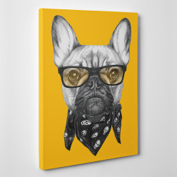 Tableau toile - Bouledogue Cool