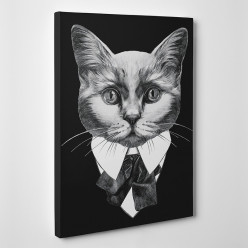 Tableau toile - Chat Boss