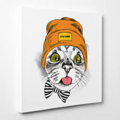 Tableau toile - Chat Cool 4