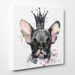 Tableau toile - Chien Princesse 3