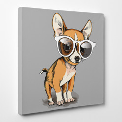 Tableau toile - Chihuahua Cool 2