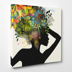 Tableau toile - Femme Africaine Abstrait