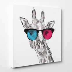 Tableau toile - Girafe Cool 2