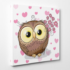 Tableau toile - Hibou 5