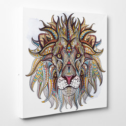 Tableau toile - Lion Abstrait 2