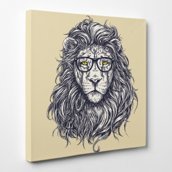 Tableau toile - Lion Abstrait 4