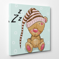 Tableau toile - Ourson Zzzz 3