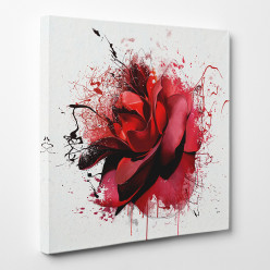 Tableau toile - Rose Abstrait 3