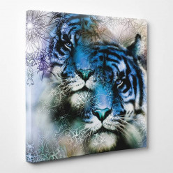 Tableau toile - Tigre Abstrait