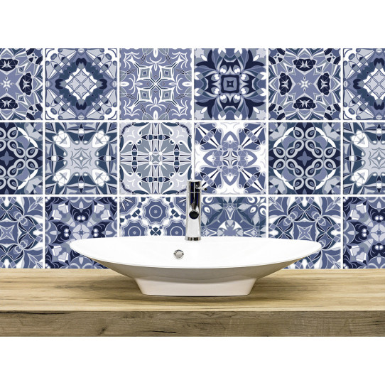 Kit 36 Stickers carreaux de ciment