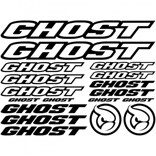 Kit stickers vélo ghost bikes