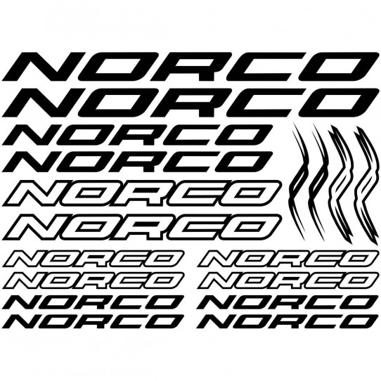 Kit stickers vélo norco bikes