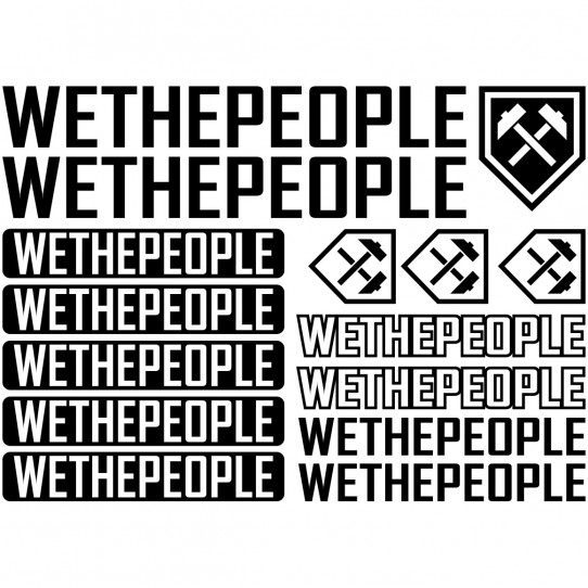 Kit stickers vélo we the people bikes