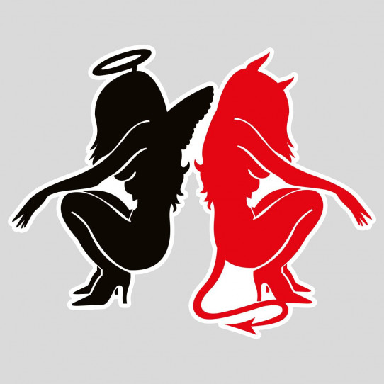 Stickers angel et devil