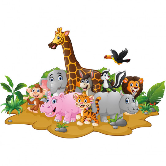 Stickers animaux de la jungle