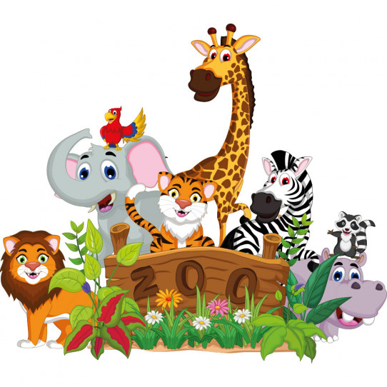 Stickers animaux zoo