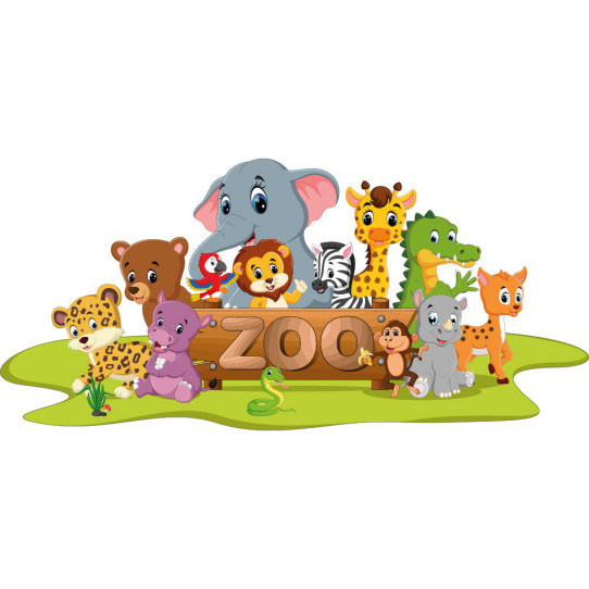 Stickers animaux zoo