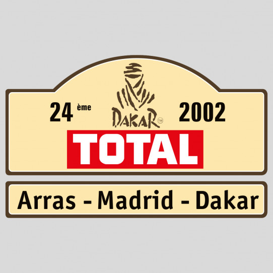 Stickers arras - madrid - dakar 2002