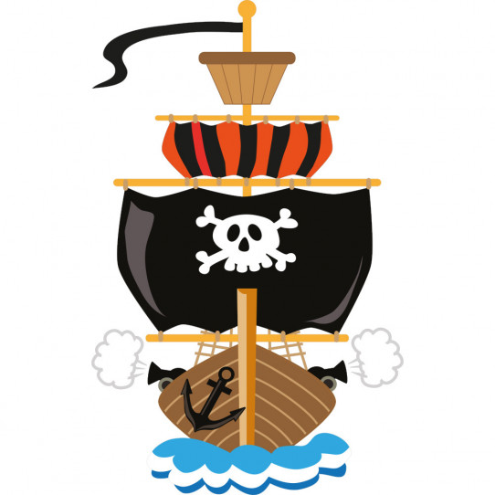 Stickers bateau pirate