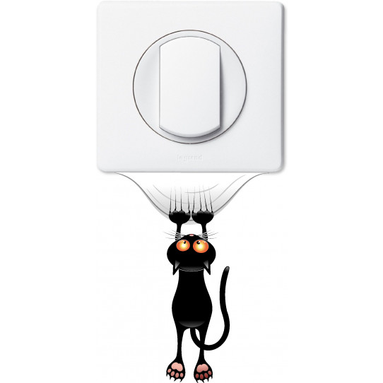 Stickers chat pour prise et interrupteur