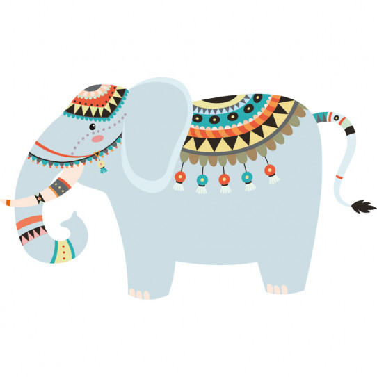 Stickers éléphant indien