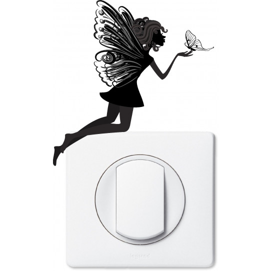 Stickers fée pour prise et interrupteur