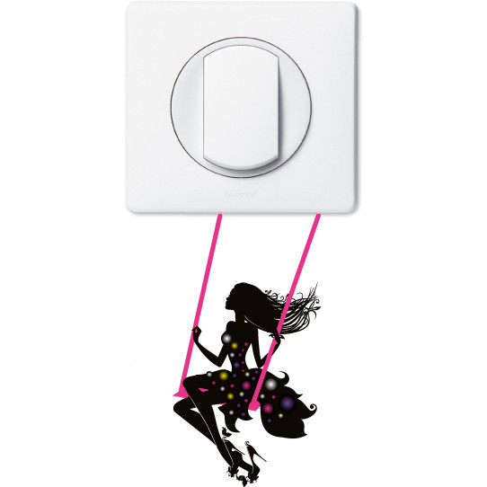 Stickers fée pour prise et interrupteur