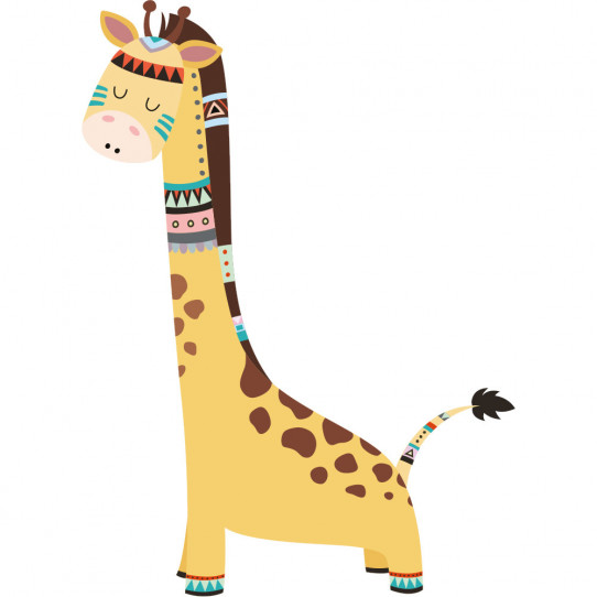 Stickers girafe indienne