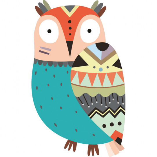 Stickers hibou indien